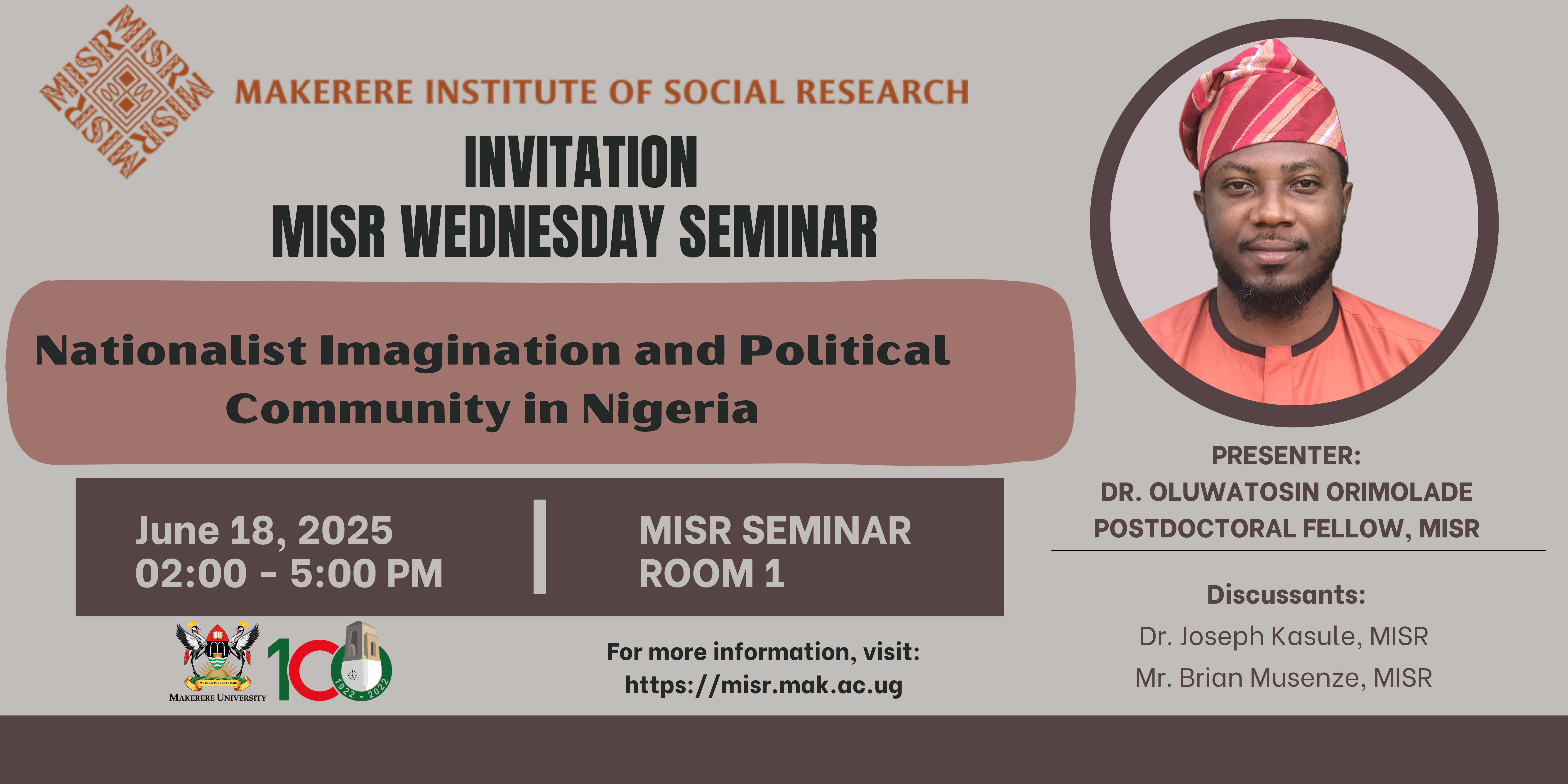 Nationalist Imagination and Political Community in Nigeria