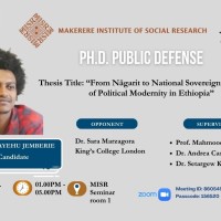 Ph.D. Public Defense of Mr. Yosef Sintayehu Jemberie